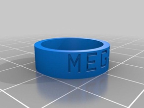 megan les anneaux personnalisé 3d print model - Mito3D