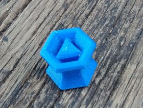 hexagonal oído expansor aretes 3dprint 3d print model - Mito3D