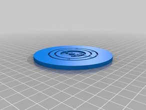 oxygen coaster household customized 3d print model - Mito3D