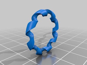 toroid arc-profile helical cut art 3d print model - Mito3D