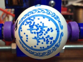 la federación unida de planetas eggbot adorno 2d art spherebot star trek 3d print model - Mito3D