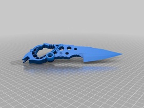 hex multi-tool carabiner knife 3d printing 3d print model - Mito3D