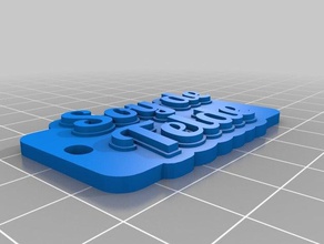 soy telde keychains customized 3d print model - Mito3D