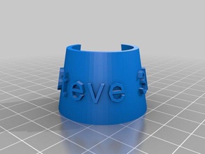 steve 3d bottle tag food drink customized 3d print model - Mito3D