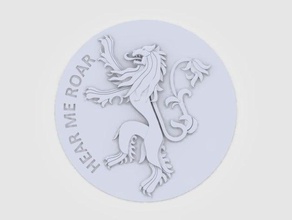 casa lannister sigilo signos logotipos juegos de tronos león 3d print model - Mito3D