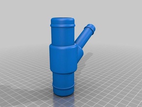 water piece convertor pets pipe 3d print model - Mito3D