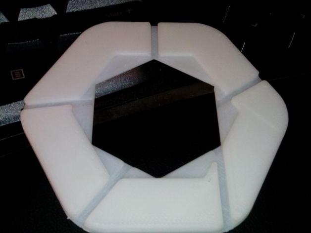 oszzru logo coaster ufficio 3D print model - Mito3D