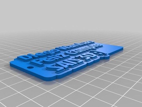feliz cumple diego Anahtarlık özelleştirilmiş 3d print model - Mito3D