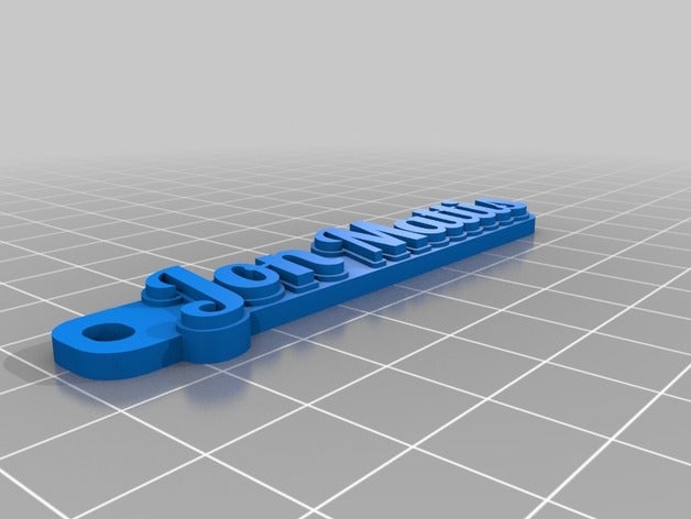 jon keychains customized 3D print model - Mito3D
