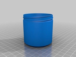 knurled lid 60x60 containers customized 3d print model - Mito3D