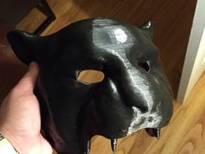 puma máscara traje 3d print model - Mito3D