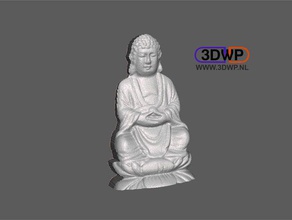 bouddha de secours décor bas-relief lithopane lithophane en relief 3d print model - Mito3D