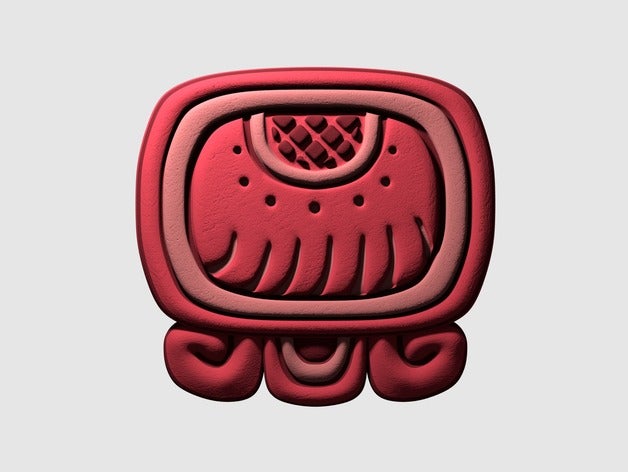 imix mayan glyph signs logos blender 3D print model - Mito3D