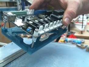azteeg x3 pro montaj braketi standı kapalı 3d yazıcı parçaları 3d print model - Mito3D