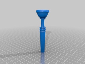 trumpet mouthpiece other 3d print model - Mito3D