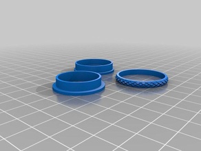 knurled 13 rings customized 3d print model - Mito3D