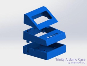 20x4 trinity arduino durumda elektronik adafruit uno lcd proje 3d print model - Mito3D