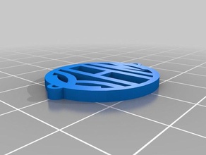 mi monograma personalizado colgante de varios bucles joyería 3d print model - Mito3D