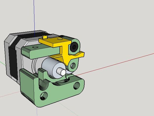 ninjaflex ayudante printerbot simple de aluminio extrusión v1 3d extrusoras 3D print model - Mito3D