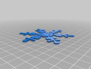 my customized snowflake machine 09 interactive art 3d print model - Mito3D