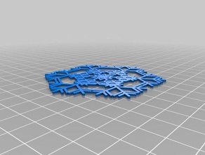 my customized snowflake machine 07 interactive art 3d print model - Mito3D