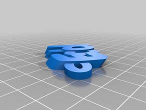 il mio personalizzato iamburnystext edd organizzazione 3d print model - Mito3D