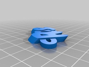 özelleştirilmiş iamburnystext gülüm organizasyon 3d print model - Mito3D
