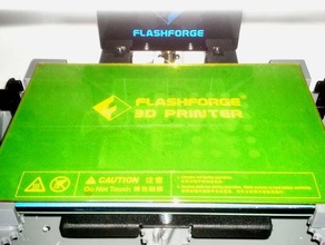 glassbed équerres de coin flashforge rêveur plaques 3mm 3d l'imprimante accessoires 3d print model - Mito3D