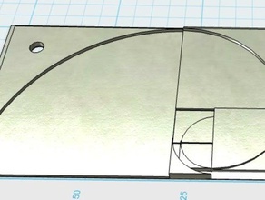 fibonacci portachiavi ufficio 3d print model - Mito3D