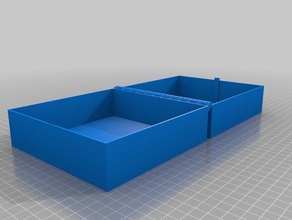 mon personnalisés à charnière de la boîte loquet un peu paramétrique imprimable seul morceau 3d l'impression tests 3d print model - Mito3D