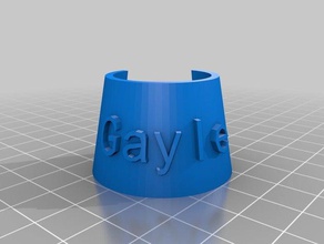 gayle bottle tag food drink customized 3d print model - Mito3D