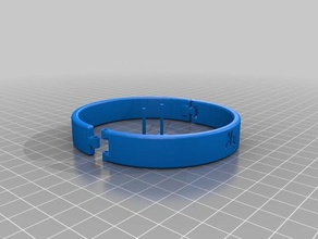 meine angepasste Manschetten Kragen Armbänder 3d print model - Mito3D