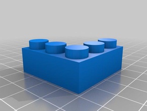 bloque esquina 5x1 90 grados la construction jouets 3d print model - Mito3D
