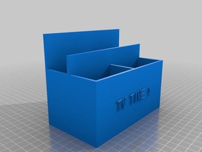 my customized 4 remote holder containers 3d print model - Mito3D
