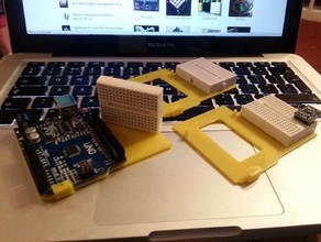arduino sürtünme montaj plakası küçük breadboard eklenti elektronik 3d print model - Mito3D