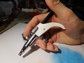 aerógrafo de mango la pistola herramientas 3d print model - Mito3D