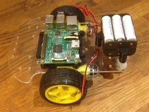 6xaa battery mount 2-Rad Roboter-chassis Robotik 3d print model - Mito3D