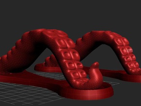 octopus-Griff Dekor Kabinett Griff die Griffe Kleiderschrank 3d print model - Mito3D