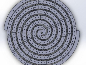 spiral cribbage kurulu oyunlar 3d print model - Mito3D