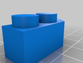 bloque exin castillos 2x1 con esquina izda 45 grados construction toys 3d print model - Mito3D