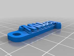 miley i portachiavi personalizzato 3d print model - Mito3D