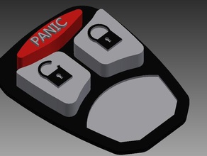 dodge key remote buttons automotive 3d print model - Mito3D