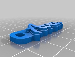 my customized multiline tag keychain keychains 3d print model - Mito3D