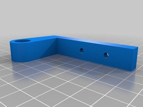 my customized parametric toilet lower seat hinge bracket bathroom 3d print model - Mito3D