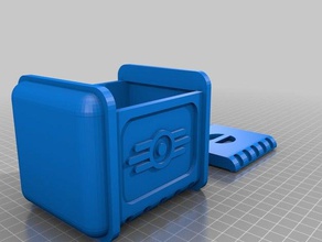 abóbada do tce armazenamento de caixa fallout 4 3 d impressão a recipiente vídeo jogo 3d print model - Mito3D