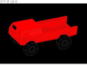 187 cab forward-pickup Fahrzeuge ho-Maßstab Modell Spielzeug-LKW 3d print model - Mito3D