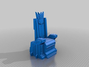robot tiranni trono 3d la stampa scenario trasformatori 3d print model - Mito3D