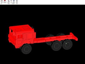 187 6x6 truck vehicles ho scale toy 3d print model - Mito3D
