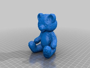 berry orso sculture 123d sculpt Modello 3d autodesk mustangdave ornamento teddy bear giocattolo 3d print model - Mito3D