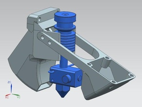 flexmendel condotto di raffreddamento più recente 3d la stampante accessori presa flex mendel parti strumenti 3d print model - Mito3D